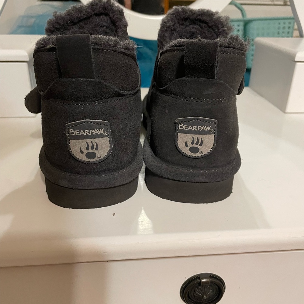 BearPaw Charcoal Suede Boots